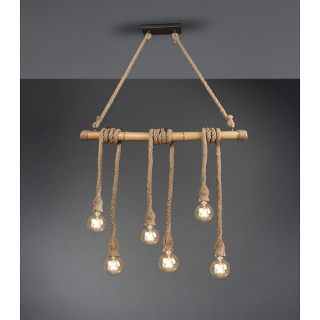 WILMA Pendant excl. 6 x E27 L 100cm/ D 6cm/↕ 150cm Reality