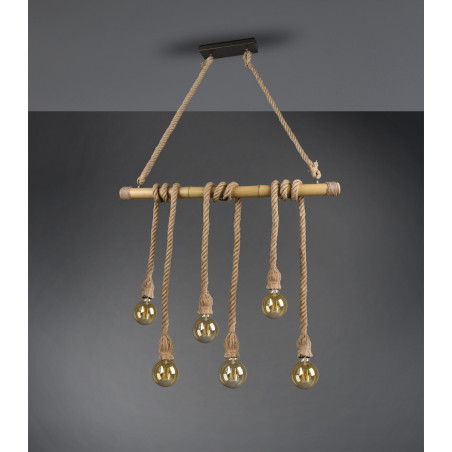 WILMA Pendant excl. 6 x E27 L 100cm/ D 6cm/↕ 150cm Reality
