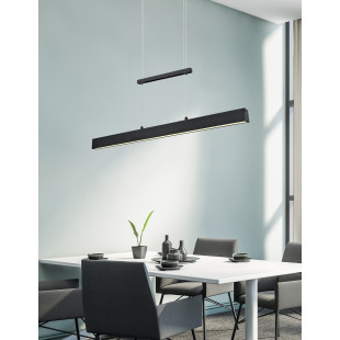 PAROS Pendant incl. 22+2x5,5W LED/ 3000K/ 2200+2x550Lm L 90cm/ W4cm/ ↕83,5-150cm//↕4cm/W11cm Reality
