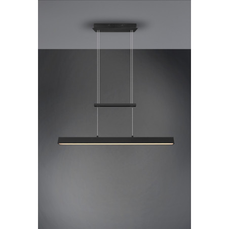 PAROS Pendant incl. 22+2x5,5W LED/ 3000K/ 2200+2x550Lm L 90cm/ W4cm/ ↕83,5-150cm//↕4cm/W11cm Reality