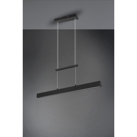 PAROS Pendant incl. 22+2x5,5W LED/ 3000K/ 2200+2x550Lm L 90cm/ W4cm/ ↕83,5-150cm//↕4cm/W11cm Reality