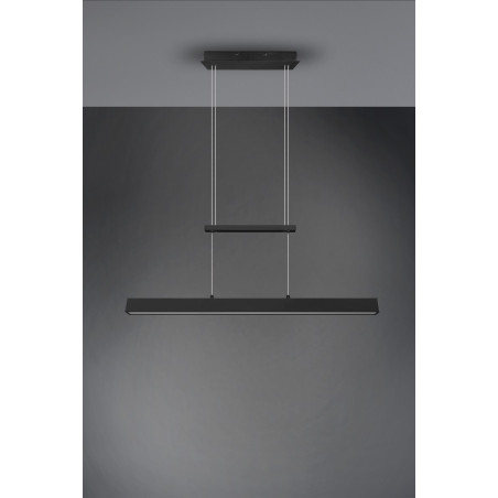 PAROS Pendant incl. 22+2x5,5W LED/ 3000K/ 2200+2x550Lm L 90cm/ W4cm/ ↕83,5-150cm//↕4cm/W11cm Reality