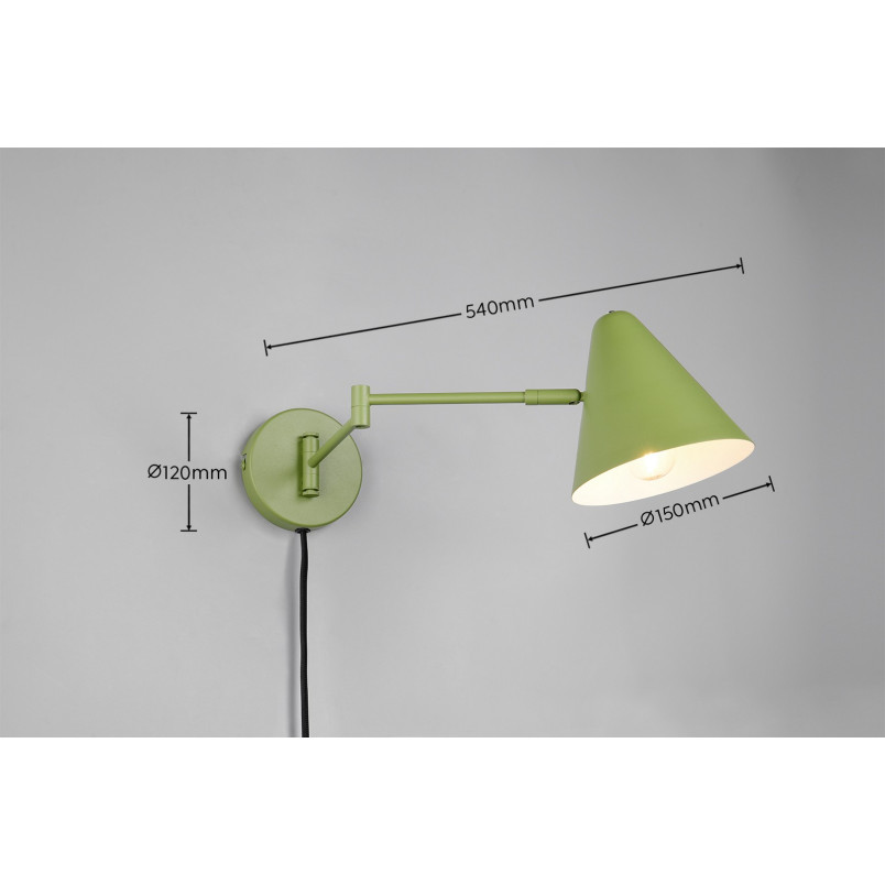 COSIMA Wall lamp 1x E14 (excl.) 53x15x14cm, shade: D15x14cm Trio