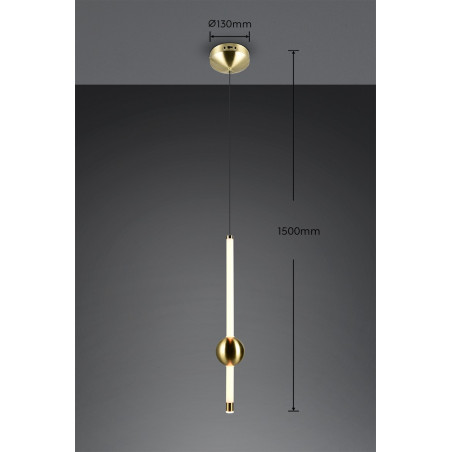 MELITA Pendant 5W LED 600lm 2300+3000+4000K D.13*H150cm Trio