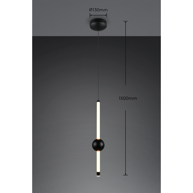 MELITA Pendant 5W LED 600lm 2300+3000+4000K D.13*H150cm Trio