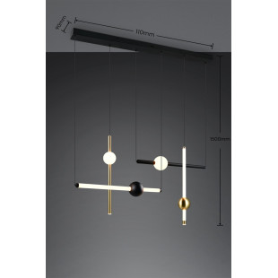 MELITA Pendant 20W LED 2400lm 2300+3000+4000K L110*W10*H150cm Trio