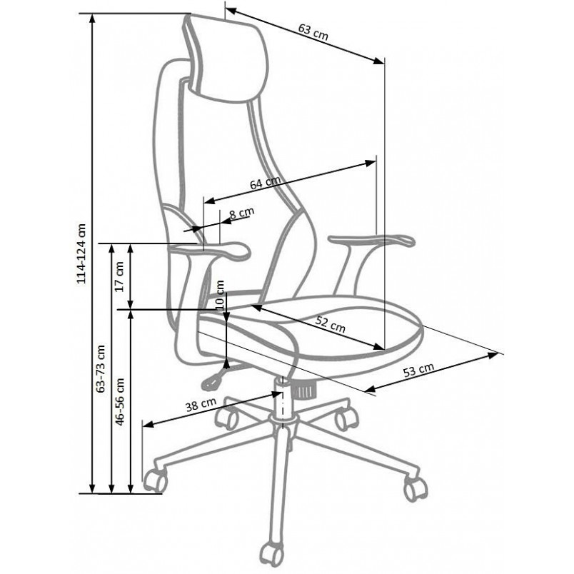 Fotel biurowy Torino czarny Halmar | Ergonomia i styl