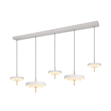 KEATON Pendant 54W LED 6210lm 2300+3000+4000K 140x30x150cm shade size: D20x5cm+D30x6.5cm Trio