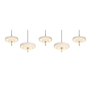 KEATON Pendant 54W LED 6210lm 2300+3000+4000K 140x30x150cm shade size: D20x5cm+D30x6.5cm Trio