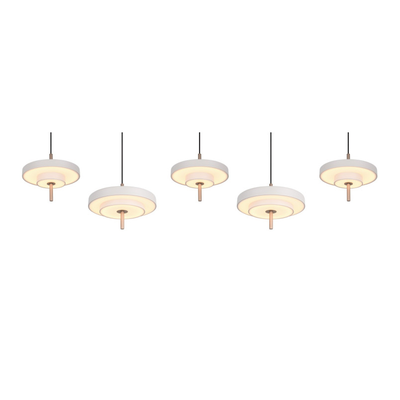 KEATON Pendant 54W LED 6210lm 2300+3000+4000K 140x30x150cm shade size: D20x5cm+D30x6.5cm Trio
