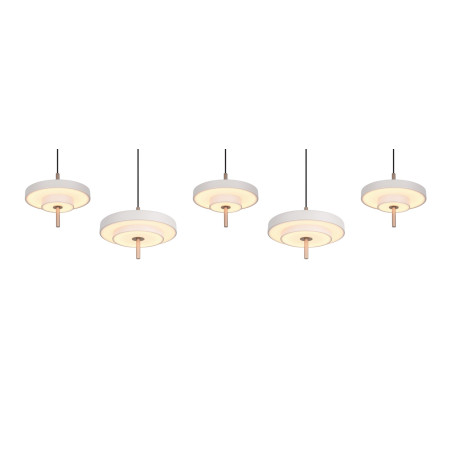 KEATON Pendant 54W LED 6210lm 2300+3000+4000K 140x30x150cm shade size: D20x5cm+D30x6.5cm Trio