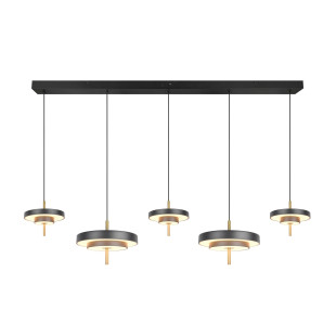 KEATON Pendant 54W LED 6210lm 2300+3000+4000K 140x30x150 cm shade size: D20x5cm+D30x6.5cm Trio