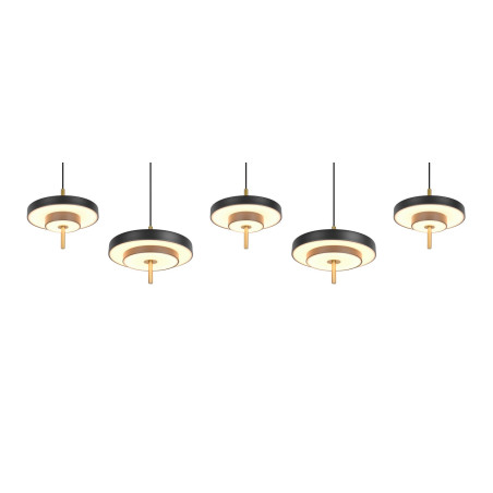 KEATON Pendant 54W LED 6210lm 2300+3000+4000K 140x30x150 cm shade size: D20x5cm+D30x6.5cm Trio
