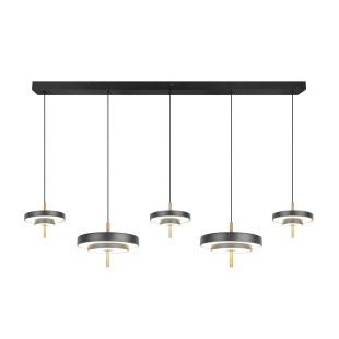 KEATON Pendant 54W LED 6210lm 2300+3000+4000K 140x30x150 cm shade size: D20x5cm+D30x6.5cm Trio