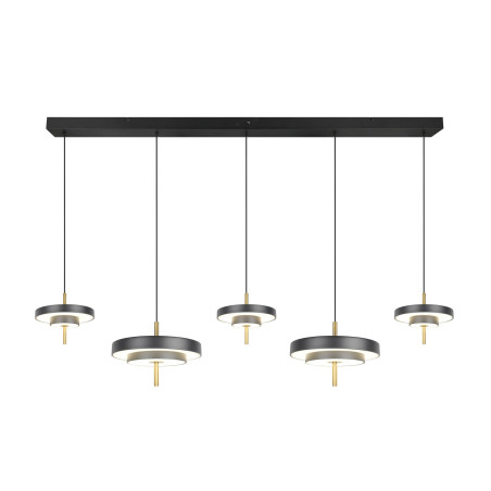 KEATON Pendant 54W LED 6210lm 2300+3000+4000K 140x30x150 cm shade size: D20x5cm+D30x6.5cm Trio