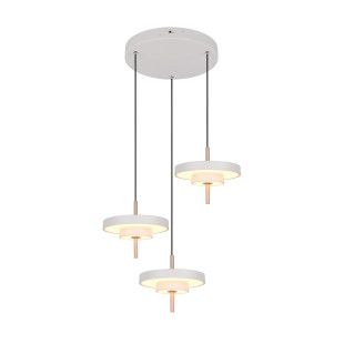 KEATON Pendant 32W LED 3450lm 2300+3000+4000K 41x38x150cm，shade size: D20x5cm*3 Trio