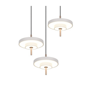 KEATON Pendant 32W LED 3450lm 2300+3000+4000K 41x38x150cm，shade size: D20x5cm*3 Trio