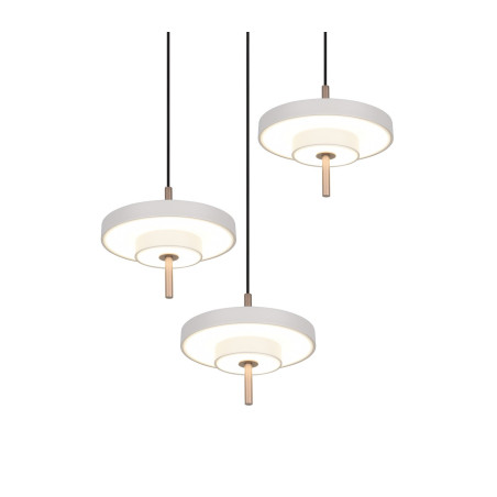 KEATON Pendant 32W LED 3450lm 2300+3000+4000K 41x38x150cm，shade size: D20x5cm*3 Trio