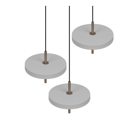 KEATON Pendant 32W LED 3450lm 2300+3000+4000K 41x38x150cm，shade size: D20x5cm*3 Trio