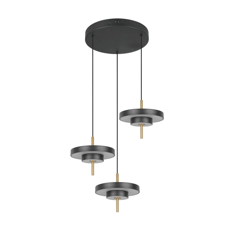 KEATON Pendant 32W LED 3450lm 2300+3000+4000K 41x38x150cm，shade size: D20x5cm*3 Trio