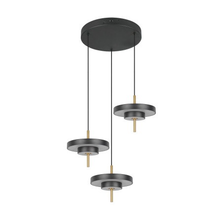 KEATON Pendant 32W LED 3450lm 2300+3000+4000K 41x38x150cm，shade size: D20x5cm*3 Trio
