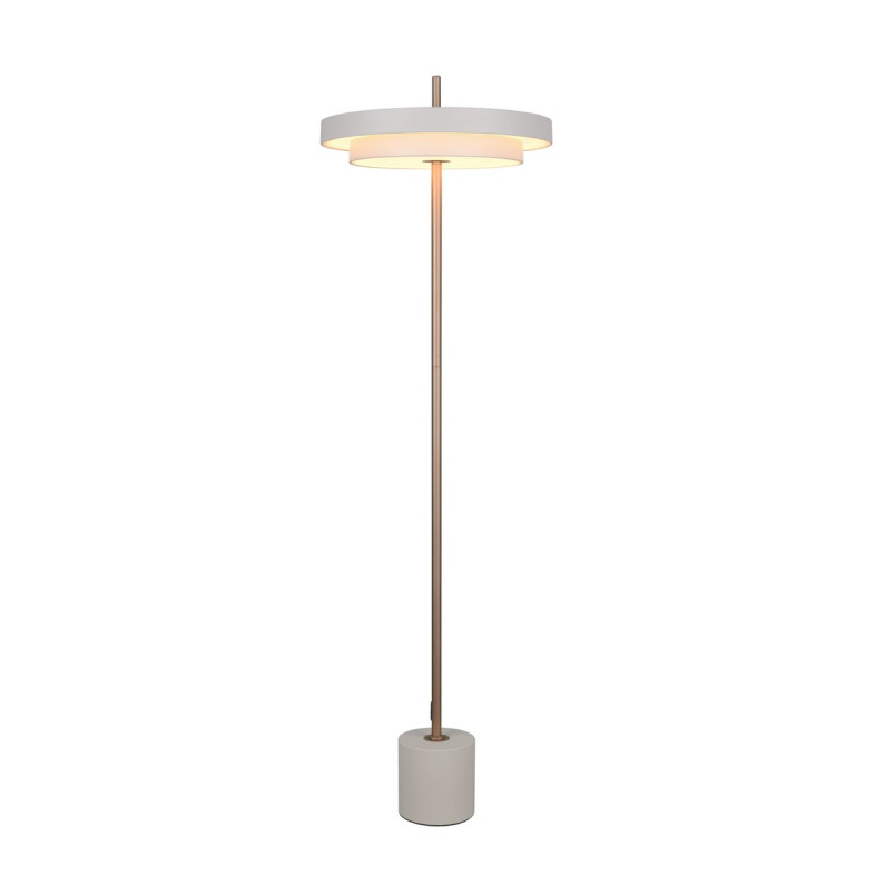 KEATON Floor lamp 21W LED 2415lm 2300+3000+4000K D40x140cm，shade size: D40x8cm Trio