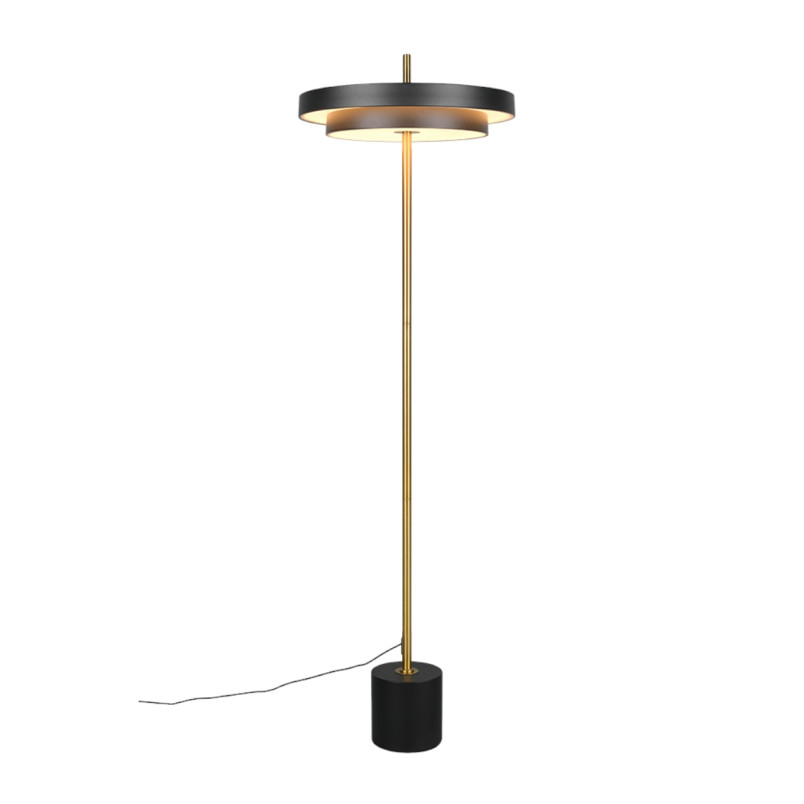 KEATON Floor lamp 21W LED 2415lm 2300+3000+4000K D40x140cm，shade size: D40x8cm Trio
