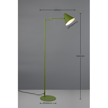 COSIMA Floor lamp 1x E14 (excl.) 60x24x120cm, shade: D15x14cm Trio