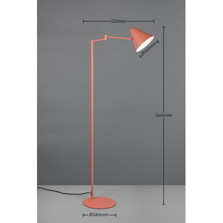 COSIMA Floor lamp 1x E14 (excl.) 60x24x120cm, shade: D15x14cm Trio
