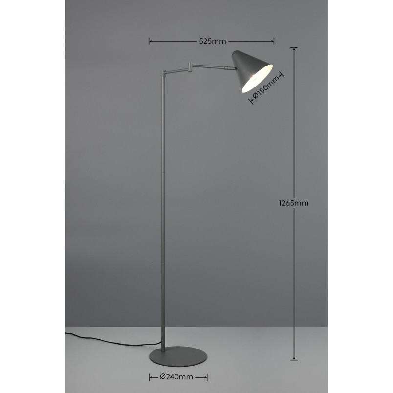 COSIMA Floor lamp 1x E14 (excl.) 60x24x120cm, shade: D15x14cm Trio