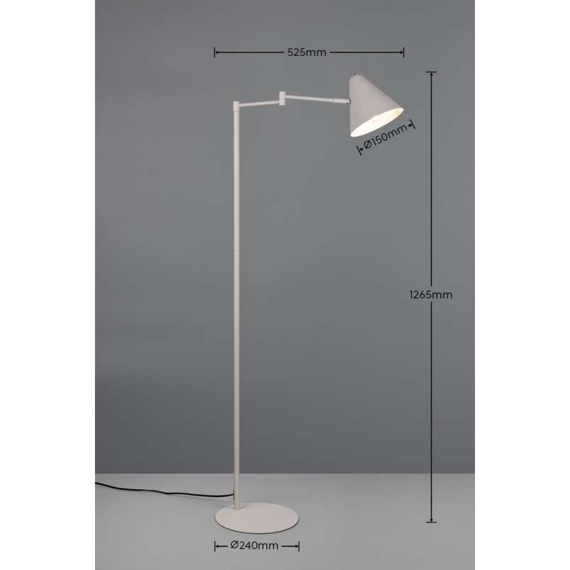 COSIMA Floor lamp 1x E14 (excl.) 60x24x120cm, shade: D15x14cm Trio