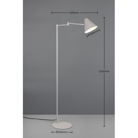 COSIMA Floor lamp 1x E14 (excl.) 60x24x120cm, shade: D15x14cm Trio