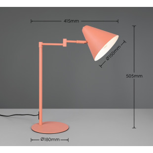 COSIMA Table lamp 1x E14 (excl.) 56x17x46cm, shade: D15x14cm Trio