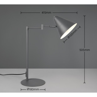 COSIMA Table lamp 1x E14 (excl.) 56x17x46cm, shade: D15x14cm Trio