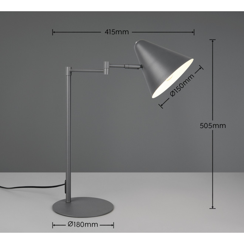 COSIMA Table lamp 1x E14 (excl.) 56x17x46cm, shade: D15x14cm Trio