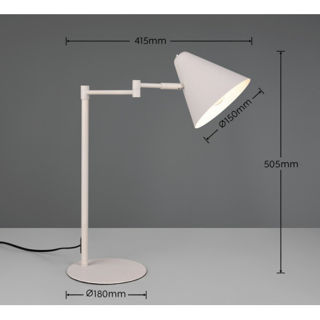 COSIMA Table lamp 1x E14 (excl.) 56x17x46cm, shade: D15x14cm Trio