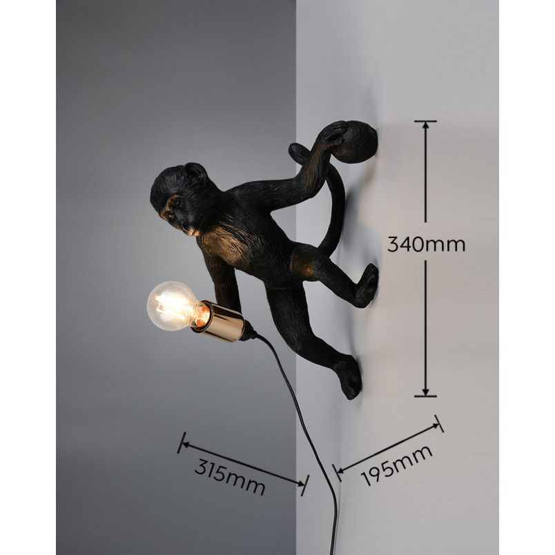 LOUY Wall lamp 1x E27 (excl.) 31.5*19.5*34 Reality