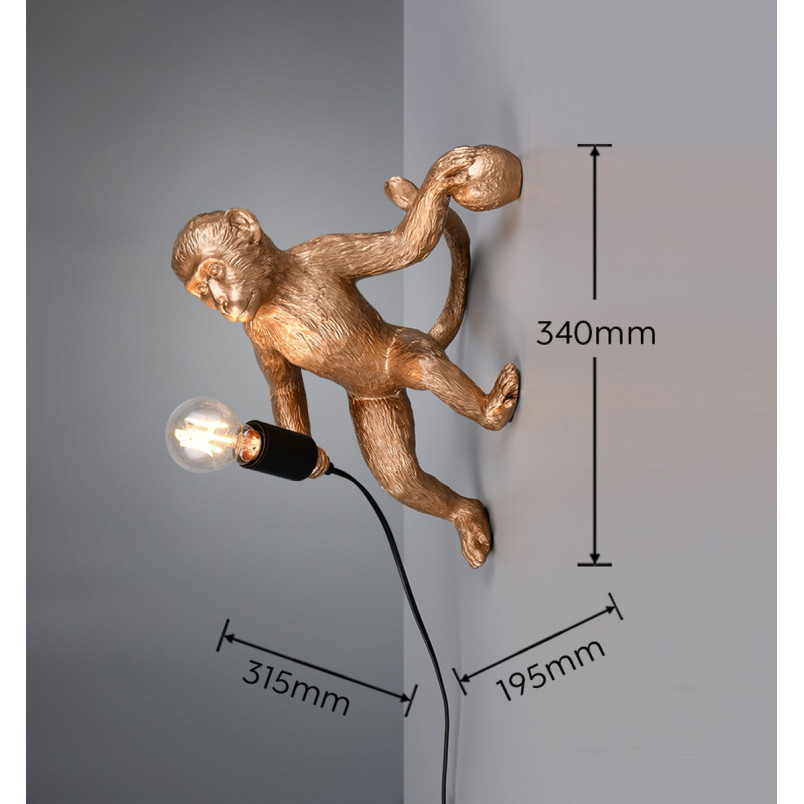 LOUY Wall lamp 1x E27 (excl.) 31.5*19.5*35 Reality