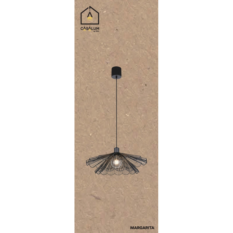 MARGARITA Pendant 1-E27 (EXCL) D50x150 cm Shade 1: D50 cm Shade 2: D35 cm Reality