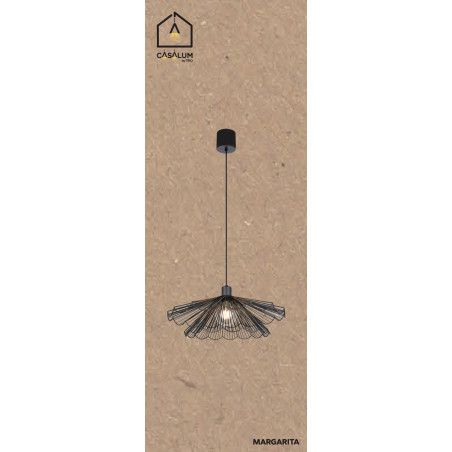 MARGARITA Pendant 1-E27 (EXCL) D50x150 cm Shade 1: D50 cm Shade 2: D35 cm Reality