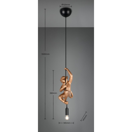 FIPS Pendant 1x E14 (excl.) 13.5*19.5*39 Reality