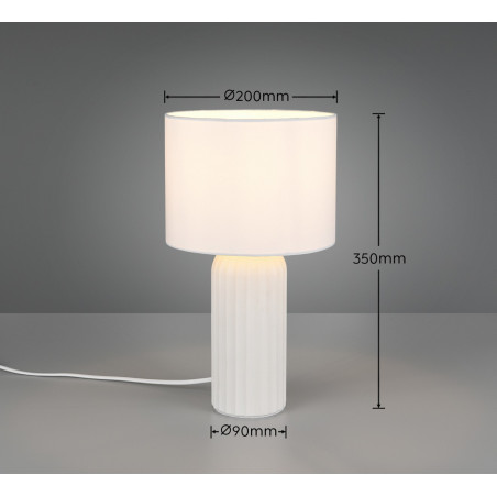 BLAIR Table lamp 1x E27 (excl.) H:35cm Shade: φ20XH15cm base: φ9XH20cm  Reality