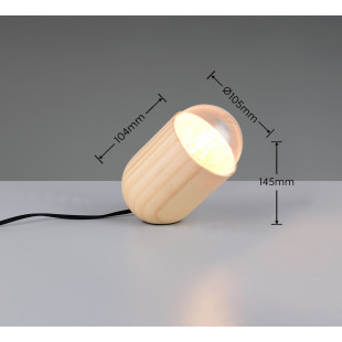 NARA Table lamp 1x E27 (excl.) 135*110*142 wood shade: 110*135MM Canpoy: 350*85*55MM PVC cable Reality