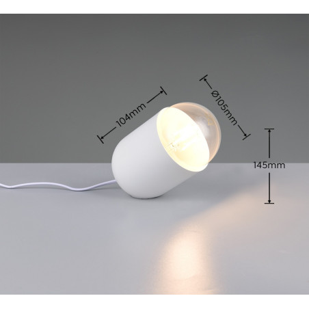 NARA Table lamp 1x E27 (excl.) 135*110*142 shade: 110*135MM Canpoy: 350*85*55MM PVC cable Reality