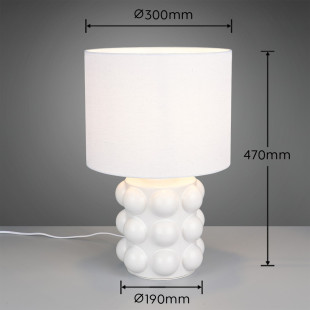 KATE Table lamp 1x E27 (excl.) Dia 30cm, H. 47cm Reality