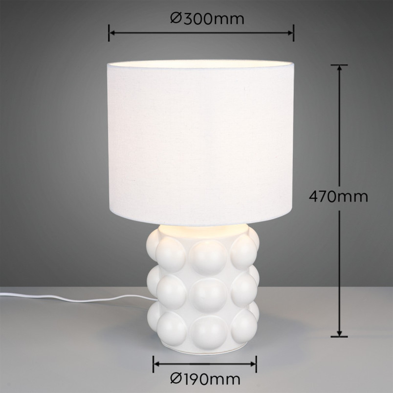 KATE Table lamp 1x E27 (excl.) Dia 30cm, H. 47cm Reality