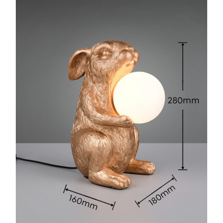 RABBIT Table lamp 1xG9 (excl.) 18*16*29 Reality