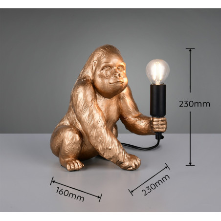 KONG Table lamp 1x E14 (excl.) 23*16*24 Reality