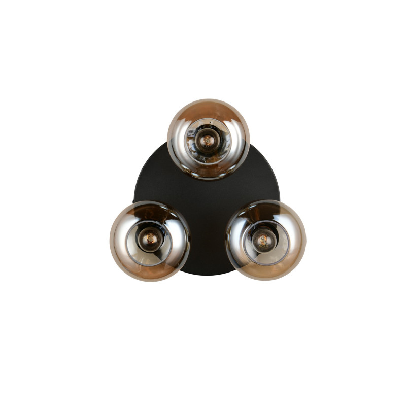DIVINA Ceiling lamp E14*3 Canopy:D280*25MM Amber glass:D150MM Size：D390*160 Reality