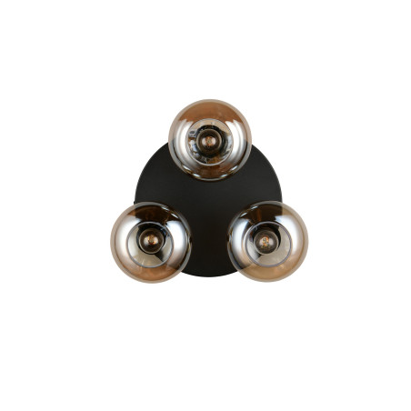 DIVINA Ceiling lamp E14*3 Canopy:D280*25MM Amber glass:D150MM Size：D390*160 Reality